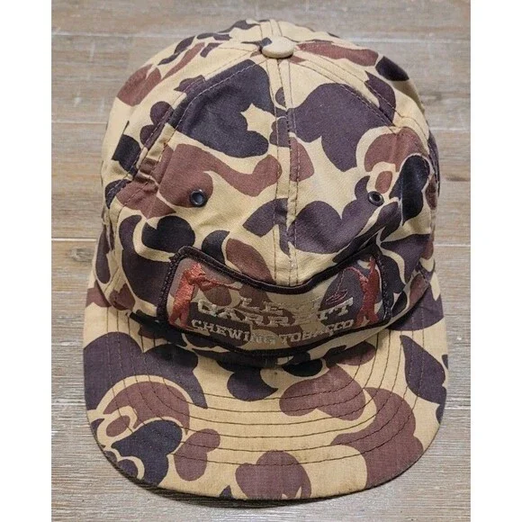 LEVI GARRETT Patch Hat Camo Snapback Made In USA Chewing Tobacco Swingster Cap - Picture 1 of 6
